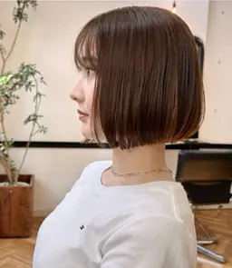 🩵ボブカット🩵 内にまとまる丸みボブ 【5cm以上カット】【35歳以下限定】