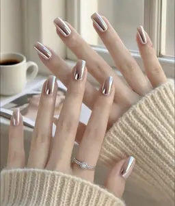 キラキラ～★ミラーネイル/オーロラワンカラー