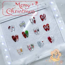 🎄クリスマス限定💅12種類からアート4本組み合わせ💰6980【新規オフ無料】