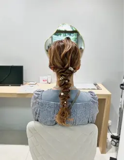 【✨️期間限定✨️】🎀お呼ばれヘアセット🎀編みおろし🎀       朝​〜​⭕️