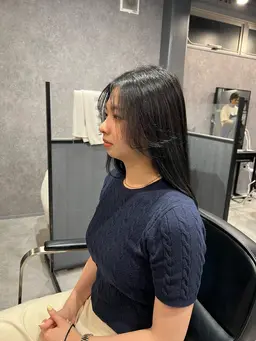 ブリーチなしのワンカラー
