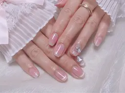💖大人気💖[チップ長さ出し]ワンホンネイル➕マグネットグラorマグネットフレンチorラメ入り❣️ソフトジェルオフ込み