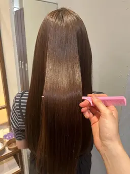 【梅雨前に！】柔らかい地毛風ストレートパーマ☔️