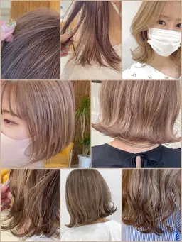 【🌼ミニモ限定プレミアムダブルカラー🫧】顔まわりカット+ダブルカラー(ケアブリーチ込み)+ダメージ補修トリートメント