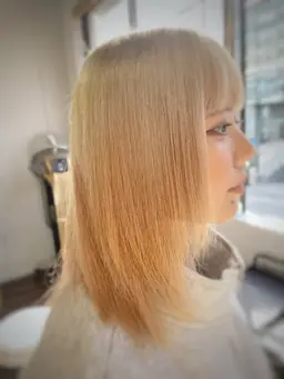 学生様限定カット+カラー+全頭ブリーチ+3stepトリートメント込