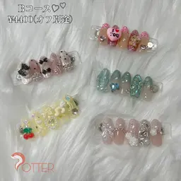 定額ネイル🎀Bコース¥4400(オフ別途)