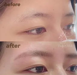 同時に角質ケアも🌟眉毛Waxスタイリング