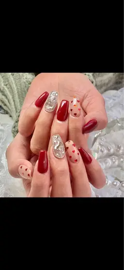 アート5本ネイル