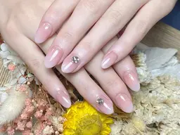 マグネットorミラーorカラーのグラデーション、ベースあり、厚み出しあり、2色まで🌻ソフトジェルオフ無料