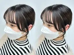 結んでいてもおろしていても可愛い似合わせ前髪・お顔周りカット🩰🫧