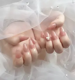 オフ無し🩵チップ長さだし10本＋ワンカラー🧸🎀✨美フォルムにこだわってます🫶