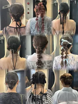 パーティーヘアセット【カチモリ・シニヨン・あみ下ろし】限定