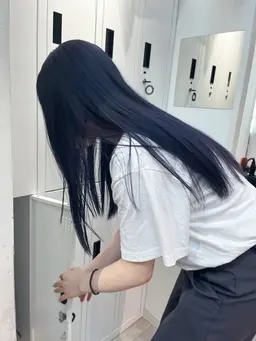 【🖤就活などに/ミニモ学割🖤】黒染めカラー＋トリートメント［黒染め/カラー/韓国/髪質改善/福岡/天神］