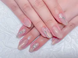 🌈平日ご予約のみ選べるシンプルデザインコース☆ジェルオフ&ドライケア込み♦︎パラジェル追加🉑カラー・配置変更自由