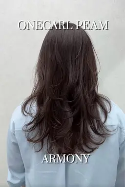 【10.20代限定】ハイレイヤーワンカールパーマ＋髪質改善トリートメント＋似合わせカット