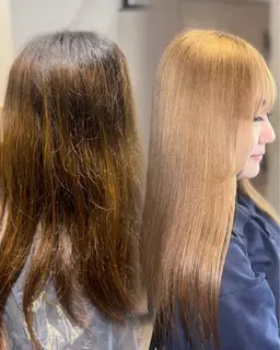 【前回のブリーチから1.5​〜​2ヶ月経った方必見】リタッチ＋カラー＋トリートメントメニュー❤️‍🔥