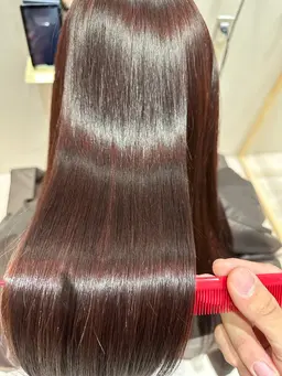 TOKIO超音波トリートメント+高保湿ヒアルロン酸配合ケアカラー+前髪カット