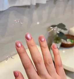 ハンド🌸 ★in's話題水光ガラス玉マグネットネイル