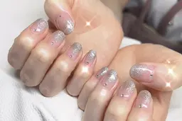 ✨ちゅるんラメグラネイル✨オフケア込