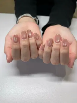 オフなし+マグネットorフラッシュワンカラー🌙✨【HAND/jr nailist担当】