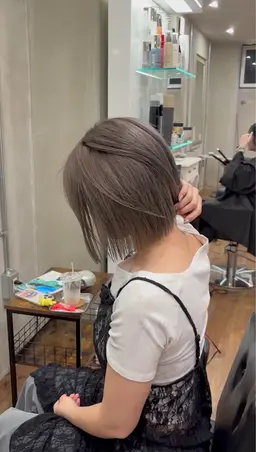 透明感カラー + 超音波トリートメント⚡️🥣