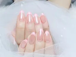 【モデル限定】カラーフレンチ(カラー2個まで)「ジェルオフ500円」¥3980