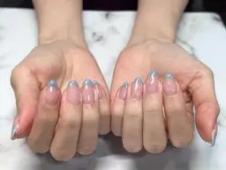フレンチネイル🩵（オフあり）🖐️