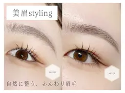 〈メンズ歓迎〉眉毛wax＋眉メイク