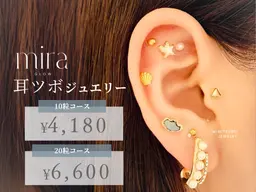 【平日限定】✮*｡ﾟ耳つぼジュエリー‪✿.*10粒（片耳5粒ずつ）¥4,180