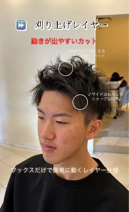 毎朝のセットが楽になるメンズカット✂︎