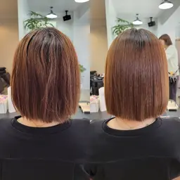 カット+縮毛矯正+髪質改善Tr　ホームケア付　※アイロン仕上げ