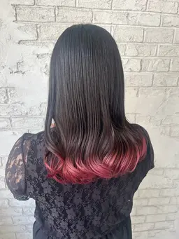 グラデーションカラー(ブリーチ+オンカラー)