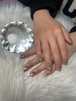 ジュニアネイリストによるマグネットワンカラー