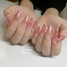 ラメグラデーション(ベース色付き)