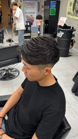 メンズカットパーマ　フェザーパーマ、ニュアンスパーマ