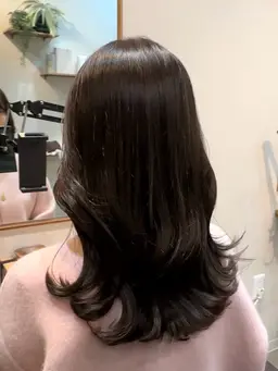 最高級透明感艶カラー+髪質改善水素トリートメント¥26,320→¥24,320