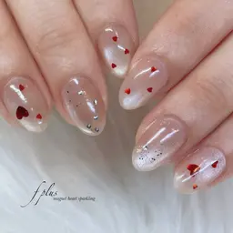 マグネットにハートホロ♡色替えOKオフあり・なし現金のみのメニュー