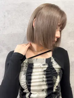 【ダブルカラー/透明感/美発色】ケアブリーチ＋カラー