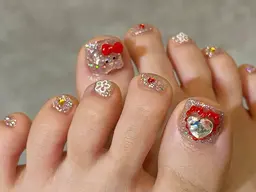 当店オフ込みFOOT持ち込みデザインネイル(他店オフ代別途追加)