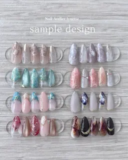 1番人気⭐︎【綺麗めニュアンス】オフなし or 当店付け替えオフ/サンプルデザイン《M》