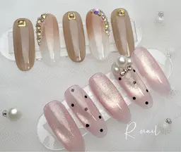 定額シンプルデザイン🍒ソフトジェルオフ、ケア込み120分✨色変更可