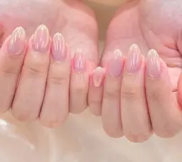 オーロラミラーネイル🌼ソフトジェルオフ込み