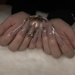 ✨ロングネイル✨【長さ出し10本】ワンカラー(オフなし)