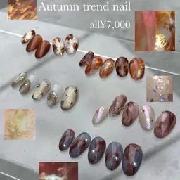 【オフあり】秋のニュアンスネイル8種✨パラジェル(後楽園)(水道橋)