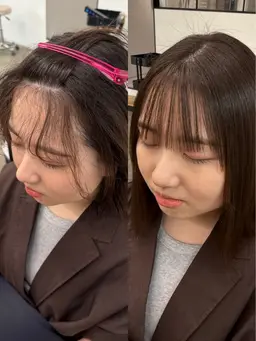 💇♀️【前髪だけ時短✨】前髪縮毛矯正➕前髪カット➕ケアトリートメント