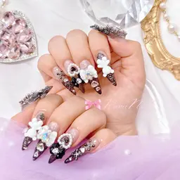 💎≪新規ジェルオフ無料☆≫🎀パーツつけ放題10本(アートなし) ¥8980