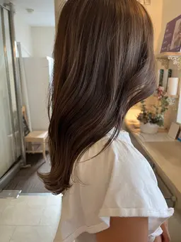 【しっとり艶々に🔮】透明感ワンカラー＋似合わせカット＋3stepトリートメント《ヘアケアTr付き》