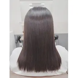 【大好評】髪質改善縮毛矯正+カット5stepトリートメント+ヘアオイル付¥14700
