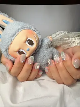 【韓国風】長さ出し込✨アート10本デザインネイル💎