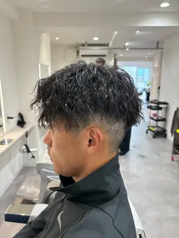 メンズカット・ツイストスパイラルパーマ